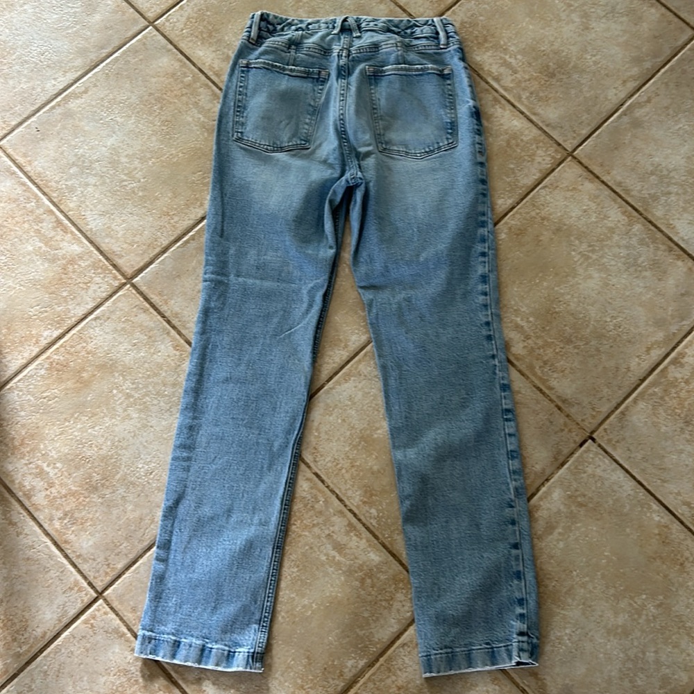 Good American Good Icon High Rise Denim Straight Jeans GI828T Women's size 8/29 - Picture 8 of 11